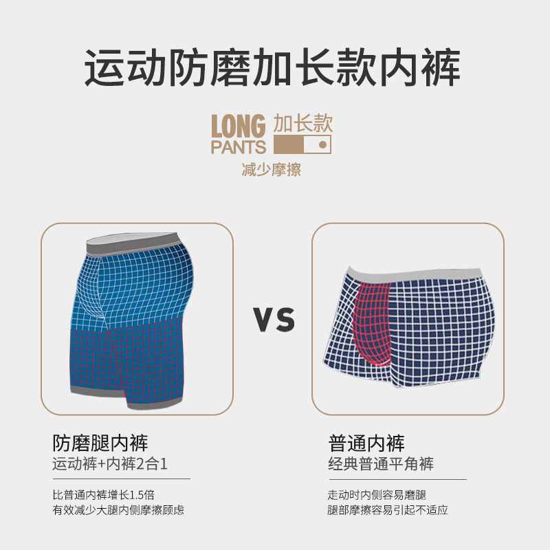 2pcs/Lot underpants leg up lon - đánh giá và giá Long Leg Trunk Men