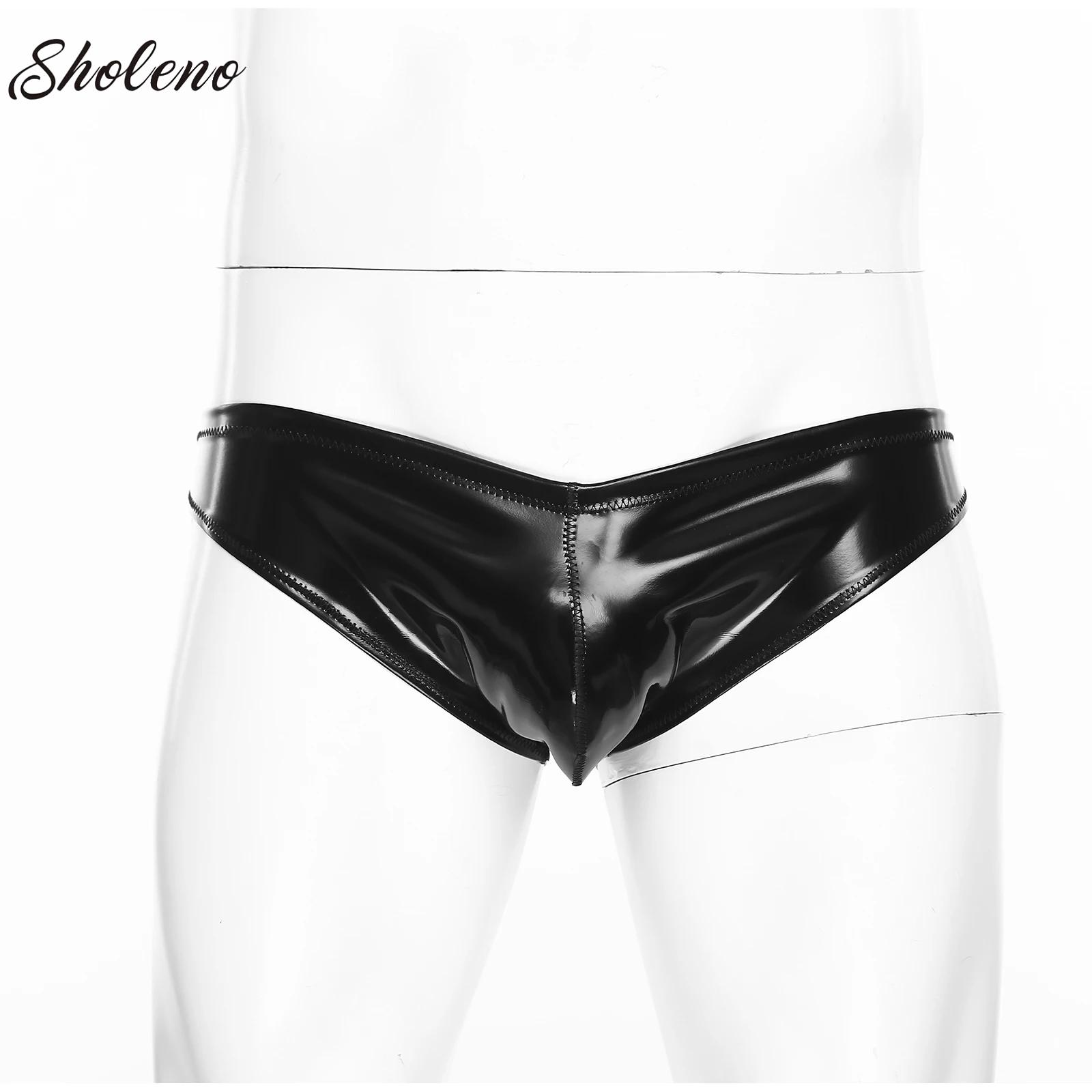 Mens Glossy Latex Briefs Paten - đánh giá và giá Pouch Boxer Pouch