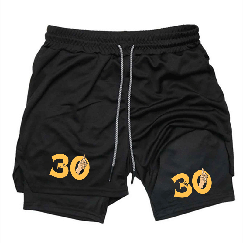 Summer Breathable Two-in-one D - đánh giá và giá Compression Shorts Athletes