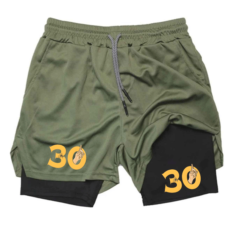 Summer Breathable Two-in-one D - đánh giá và giá Compression Shorts Athletes
