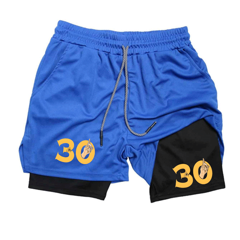 Summer Breathable Two-in-one D - đánh giá và giá Compression Shorts Athletes