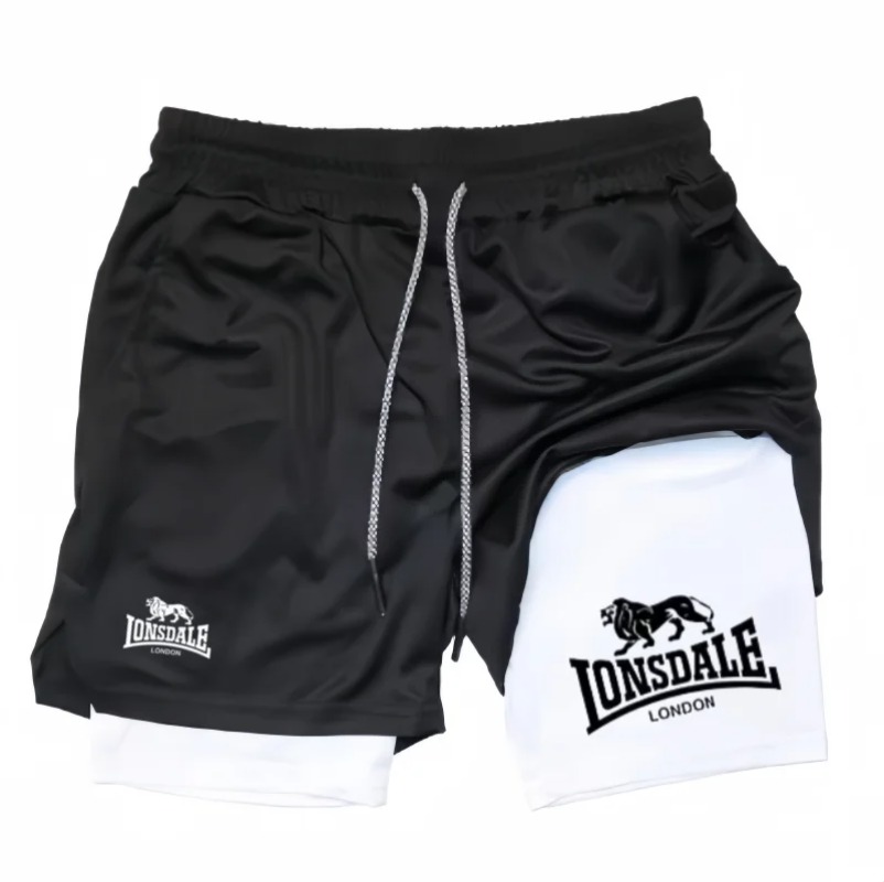 2in1 Running Shorts for Men Gy - đánh giá và giá Compression Shorts Athletes