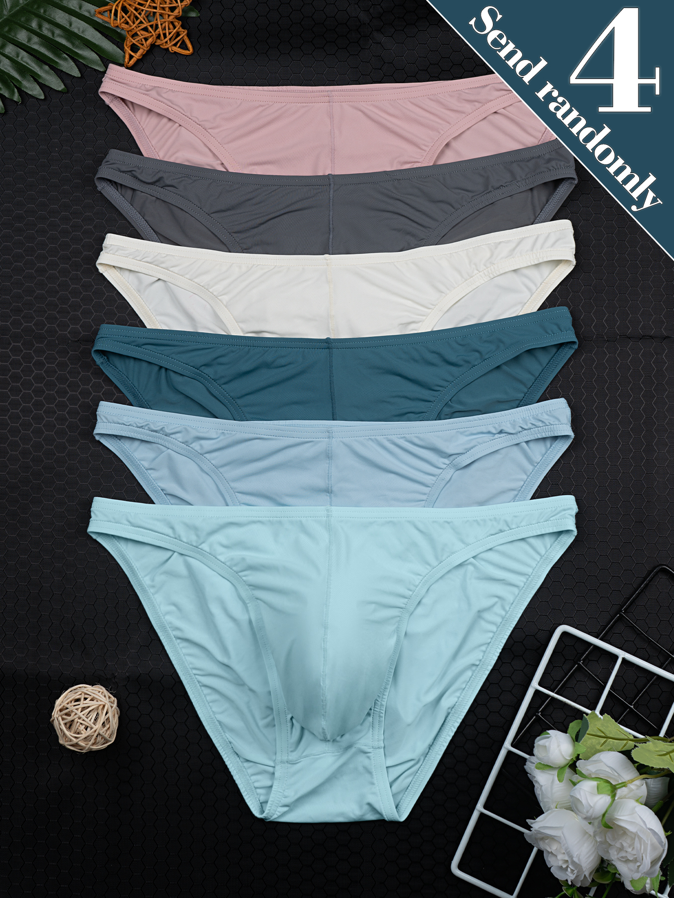 4-Pack Random Color Men's New  - đánh giá và giá Multi Pack Underwear