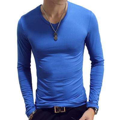 V Neck Mens T Shirts Plain Lon - đánh giá và giá Undershirt Crew Neck