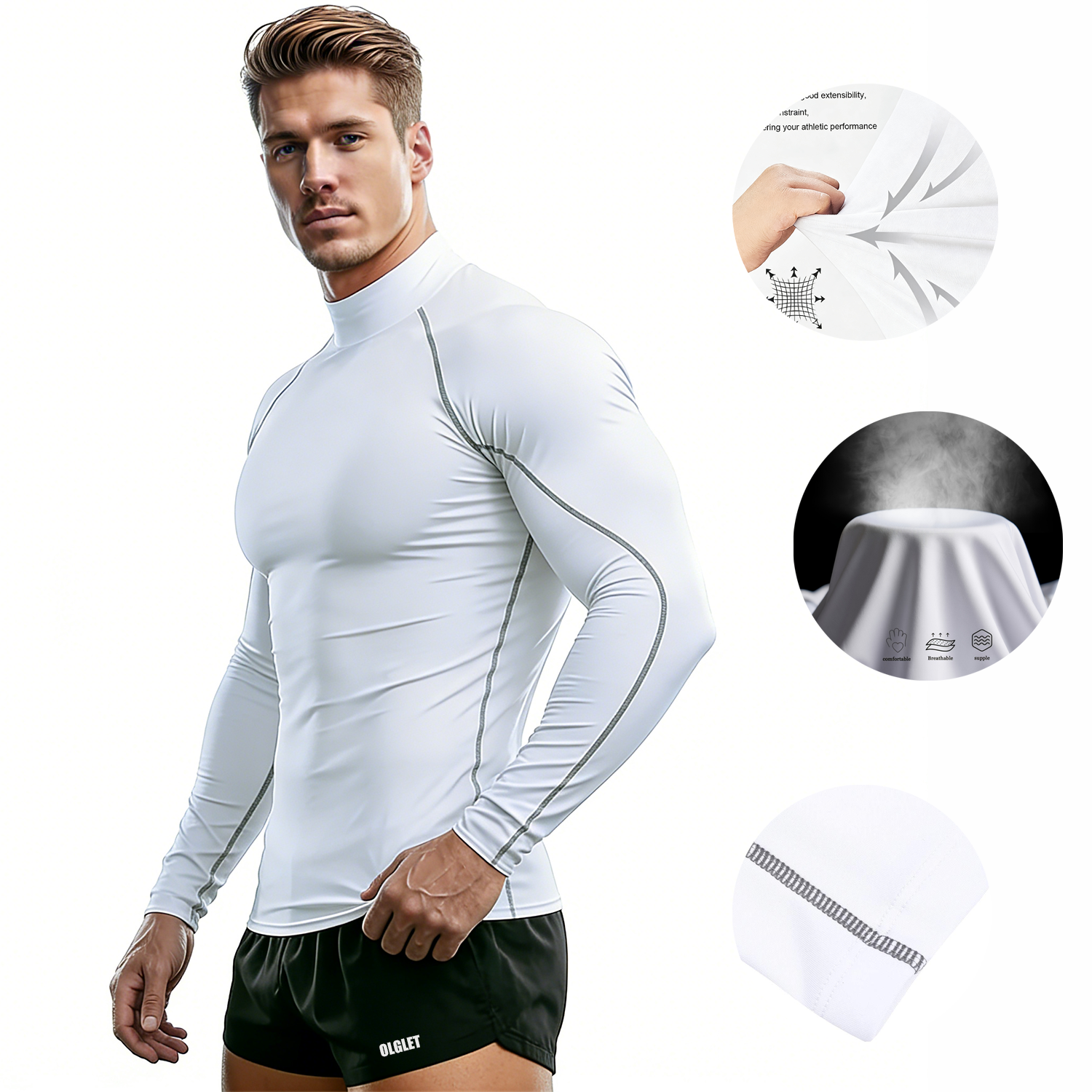 Sport T-shirt Men Compression  - đánh giá và giá T Shirt Tight Fit