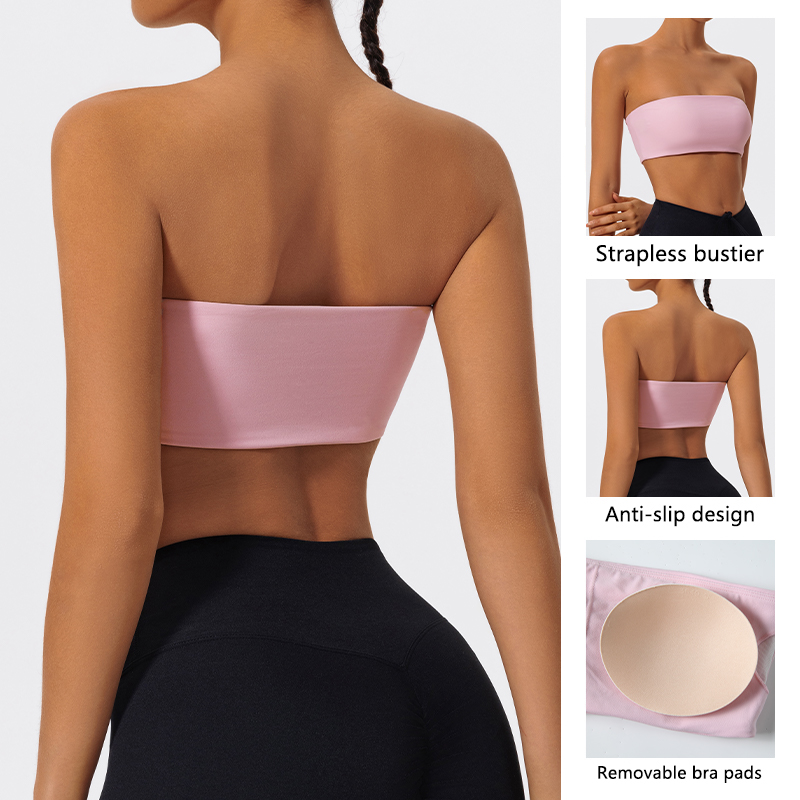 Strapless Sports Bra Gym Crop  - đánh giá và giá Quick Dry Underwear