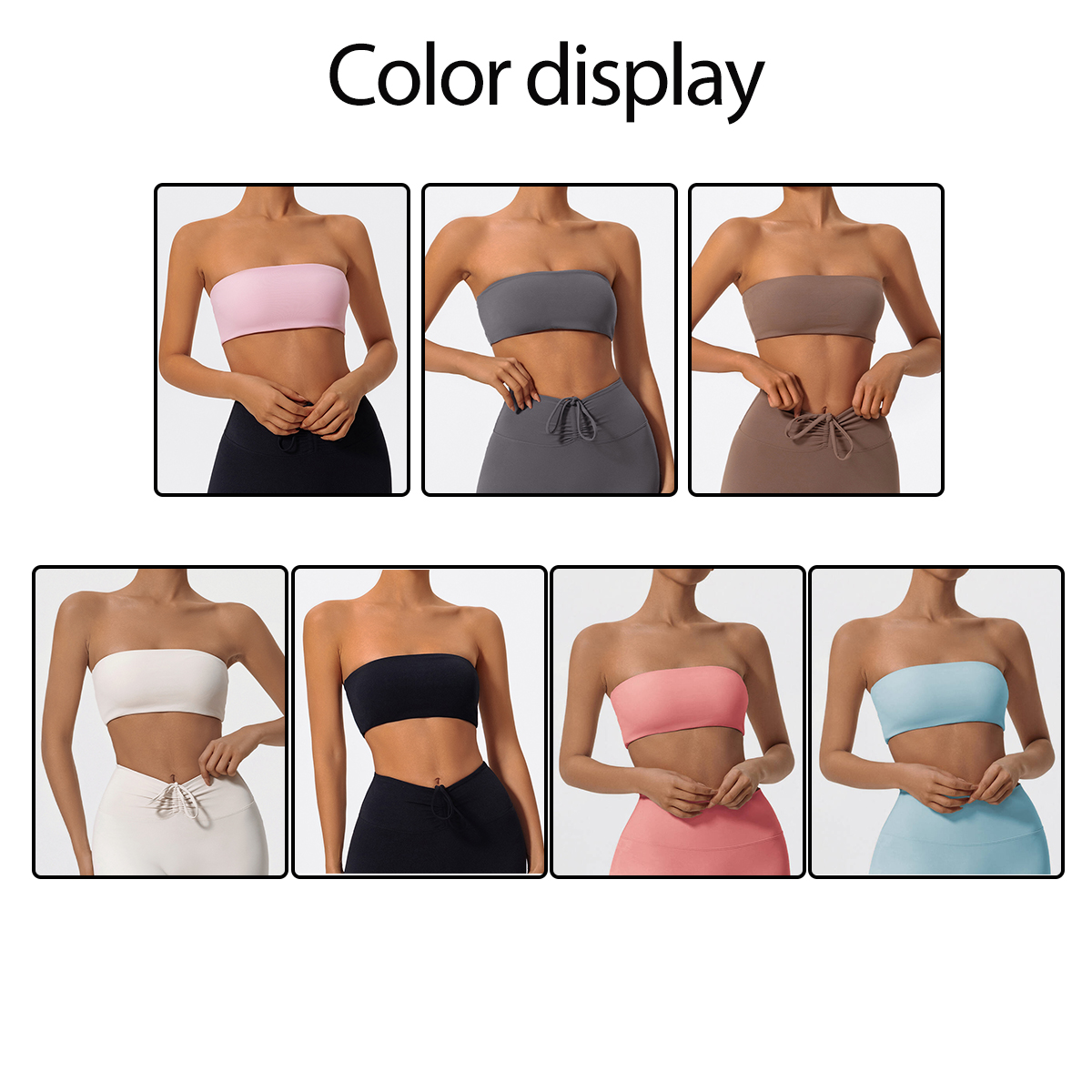 Strapless Sports Bra Gym Crop  - đánh giá và giá Quick Dry Underwear