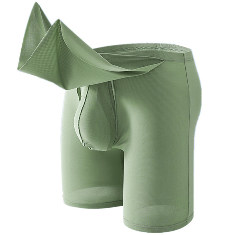 Men Underwear Cueca Solid Ice  - đánh giá và giá Long Leg Trunk Men