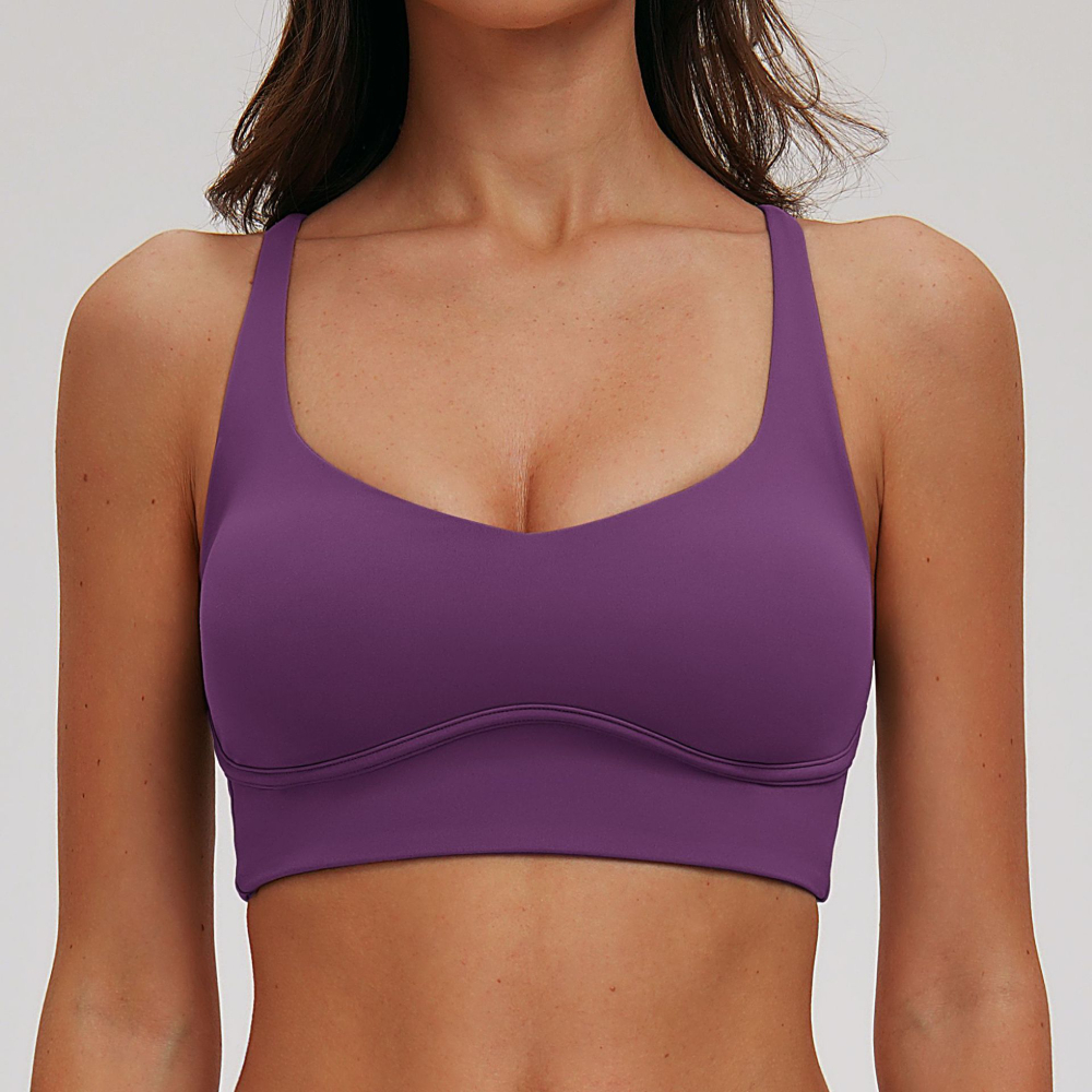 Sexy V-neck Sports Bra Yoga Un - đánh giá và giá Quick Dry Underwear
