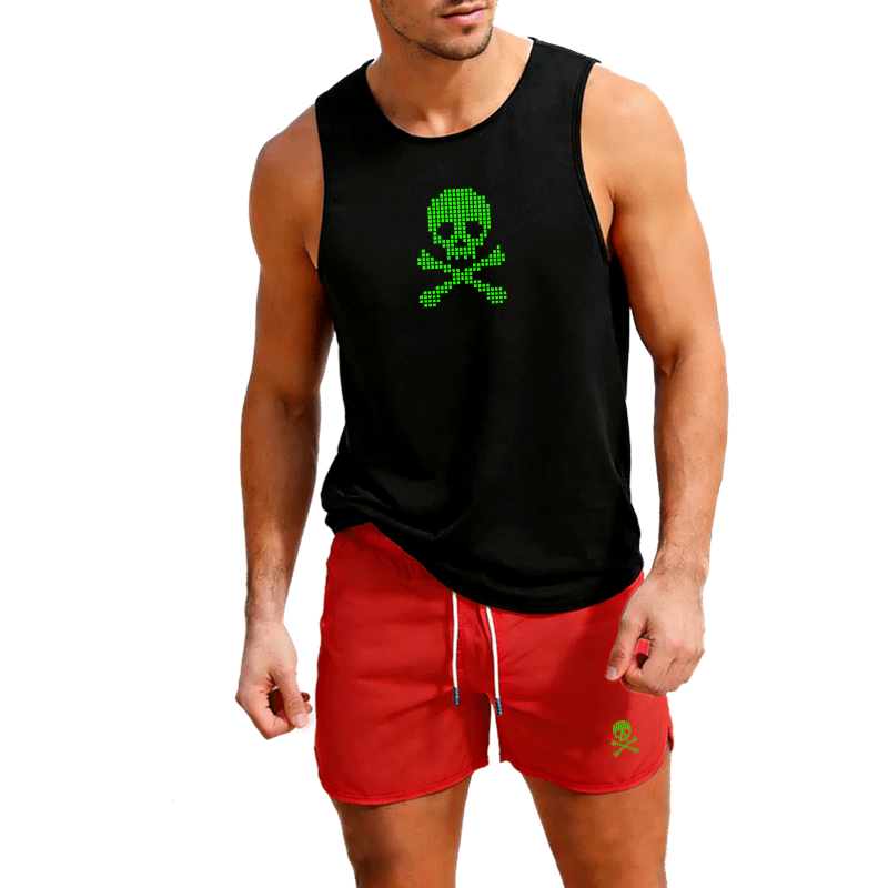 Fitness loose men tank top  sl - đánh giá và giá Sleeveless Undershirt