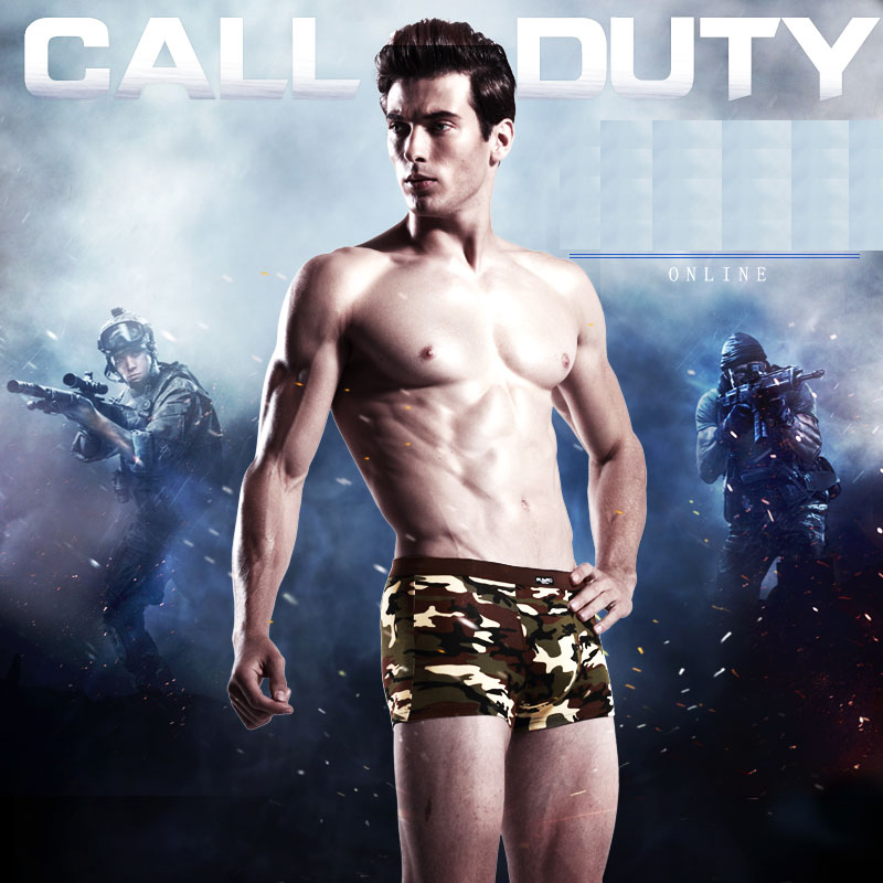4pcs/lot Camouflage Boxer Men  - đánh giá và giá Multi Pack Underwear