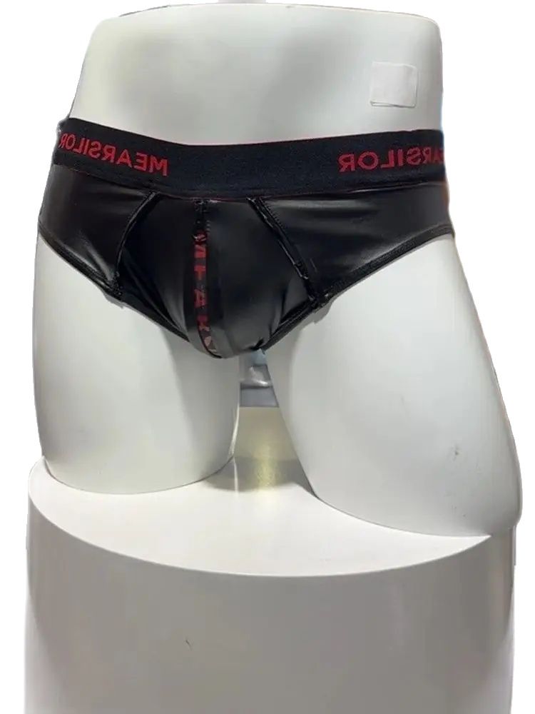 Faux Latex Elastic PU Leather  - đánh giá và giá Pouch Boxer Pouch