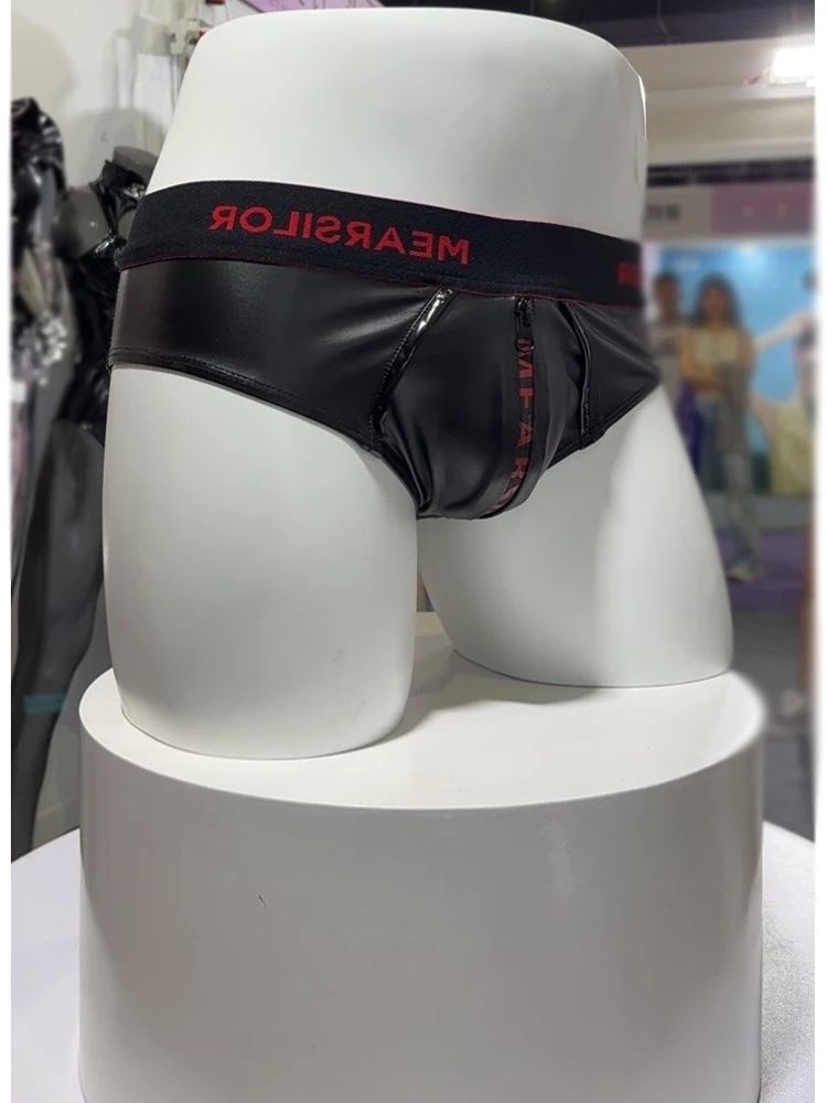 Faux Latex Elastic PU Leather  - đánh giá và giá Pouch Boxer Pouch