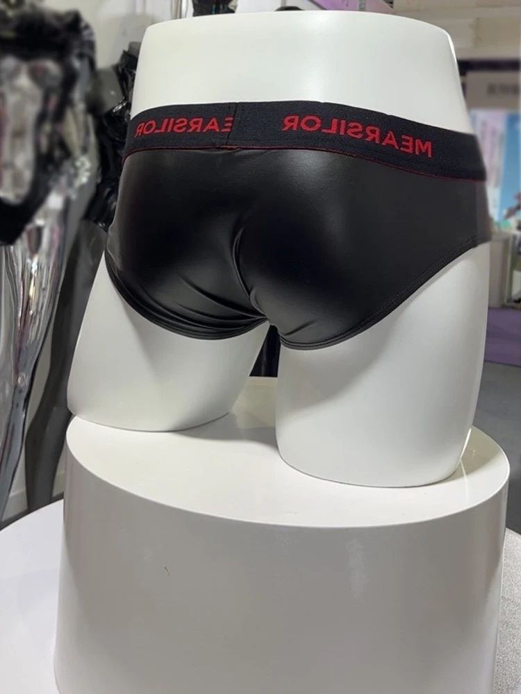 Faux Latex Elastic PU Leather  - đánh giá và giá Pouch Boxer Pouch