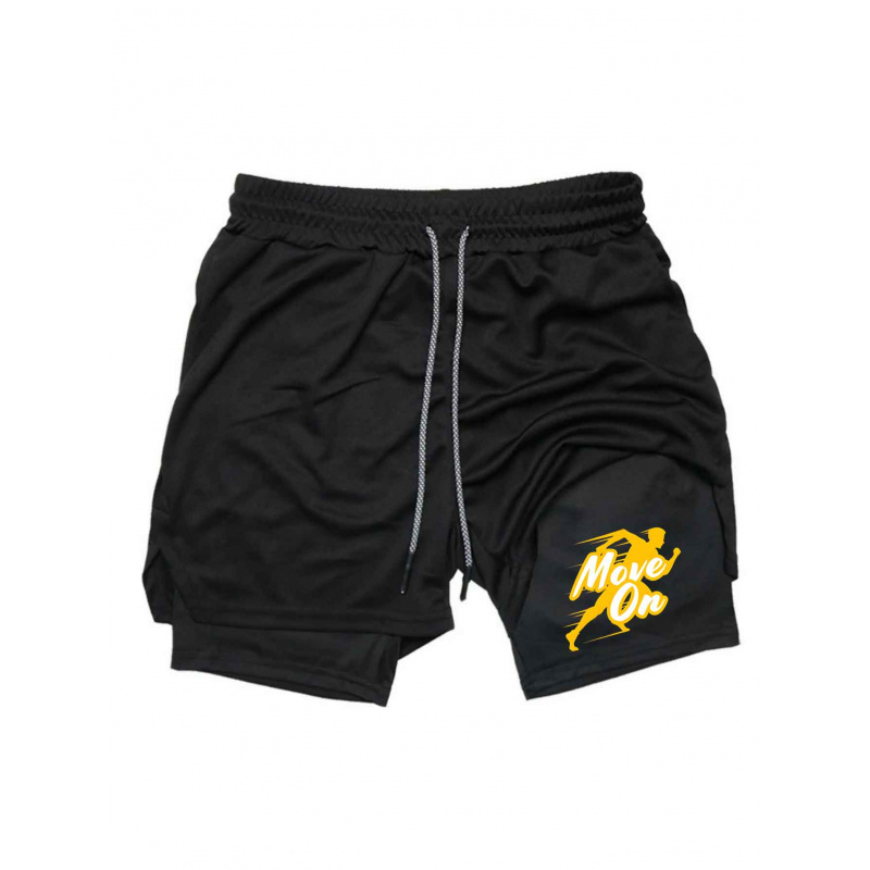 Summer Breathable Two-in-one D - đánh giá và giá Compression Shorts Athletes