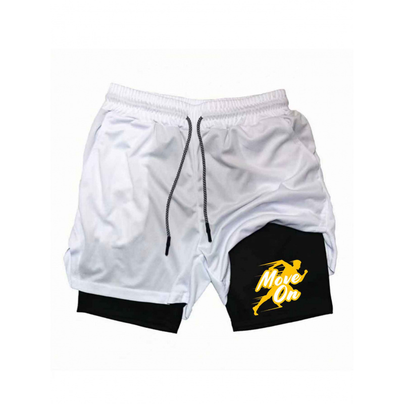 Summer Breathable Two-in-one D - đánh giá và giá Compression Shorts Athletes