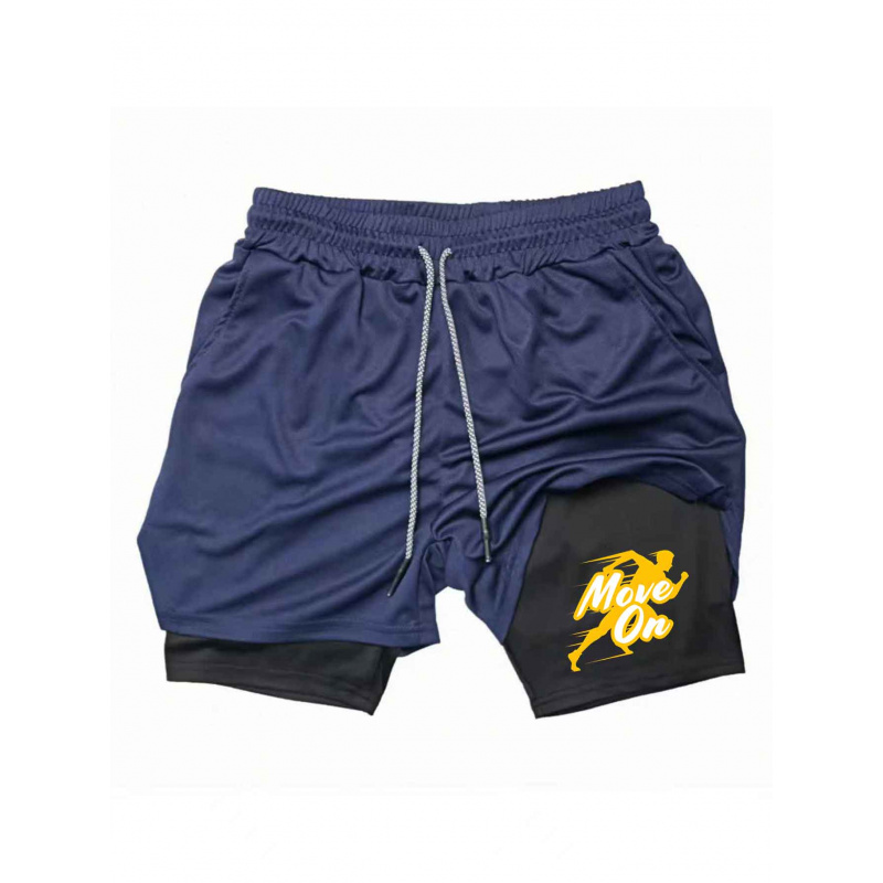 Summer Breathable Two-in-one D - đánh giá và giá Compression Shorts Athletes