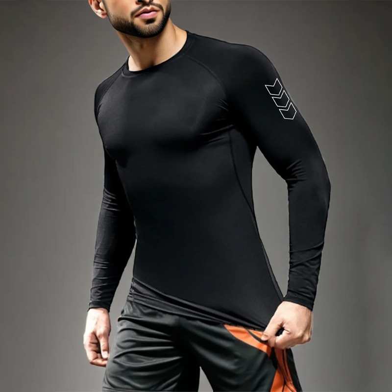 Men Compression Long Sleeve Sh - đánh giá và giá Base Layer Top